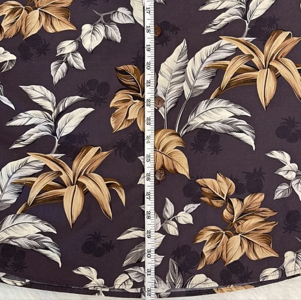 High Surf Floral Button Down 2X Coral Hawaiian Shirt - Picture 2 of 6